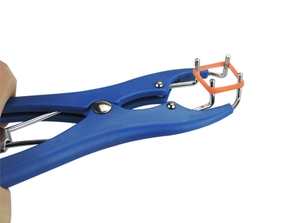 Pigs Castration Pliers With 100pcs Castrator Rings Tail Docking Device  Veterinary Tool For Farm Livestock